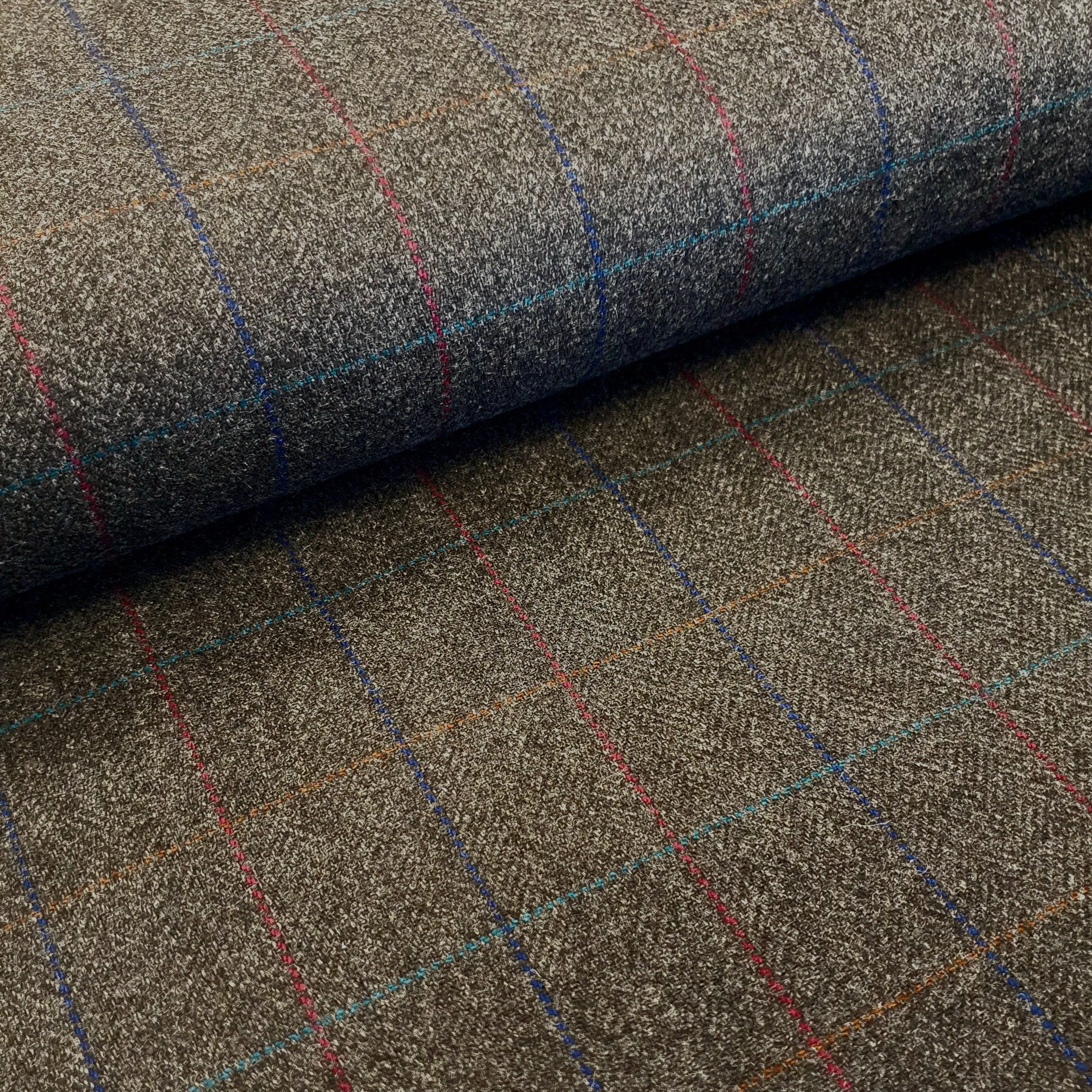 100% Pure New Wool - Grey/Multi Square