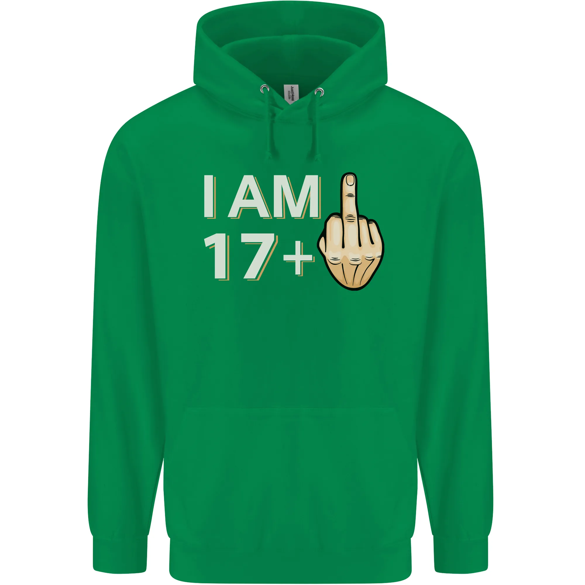 18th Birthday Funny Offensive 18 Year Old Mens 80% Cotton Hoodie