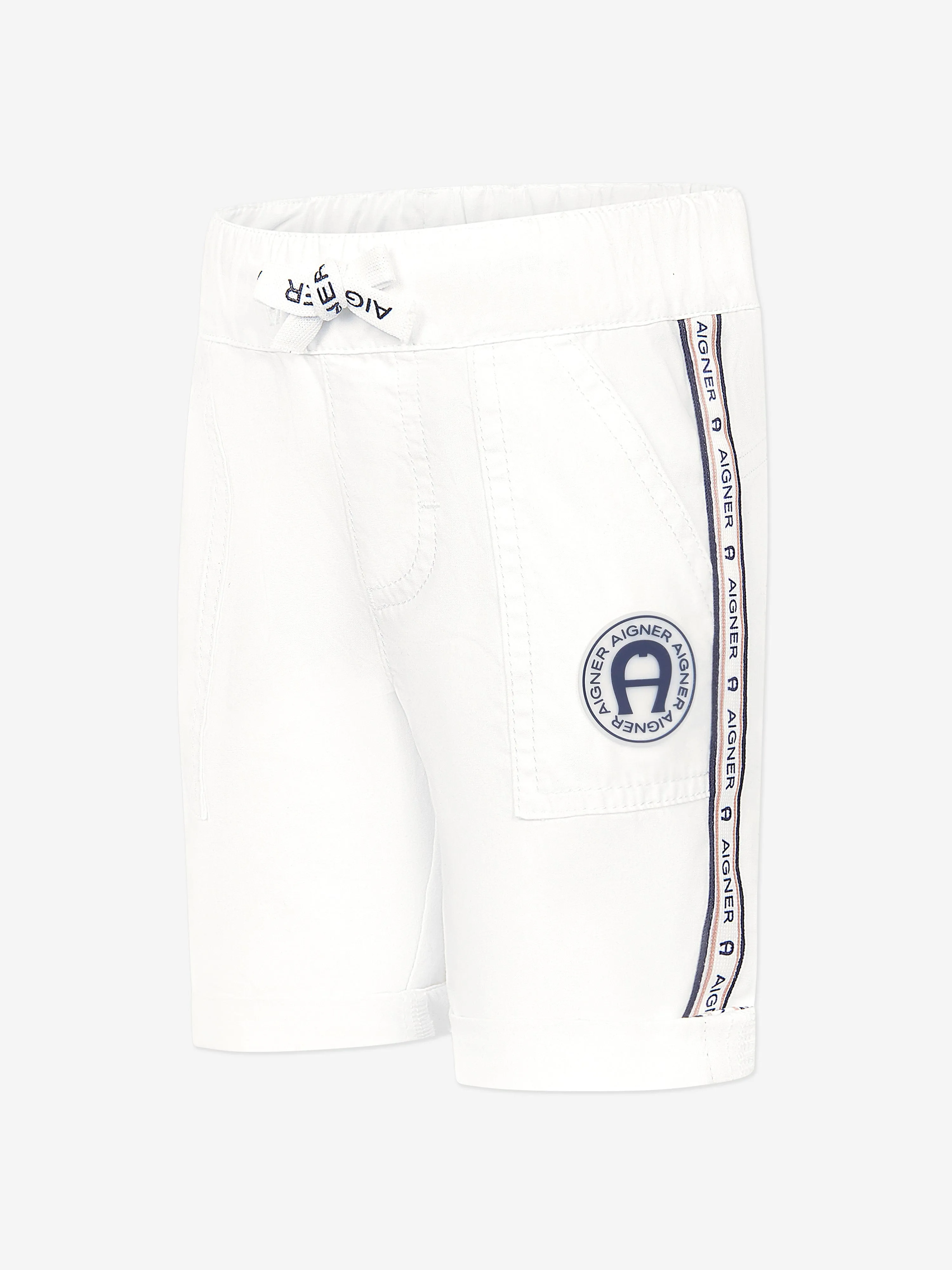 Aigner Baby Boys Cotton Poplin Logo Shorts