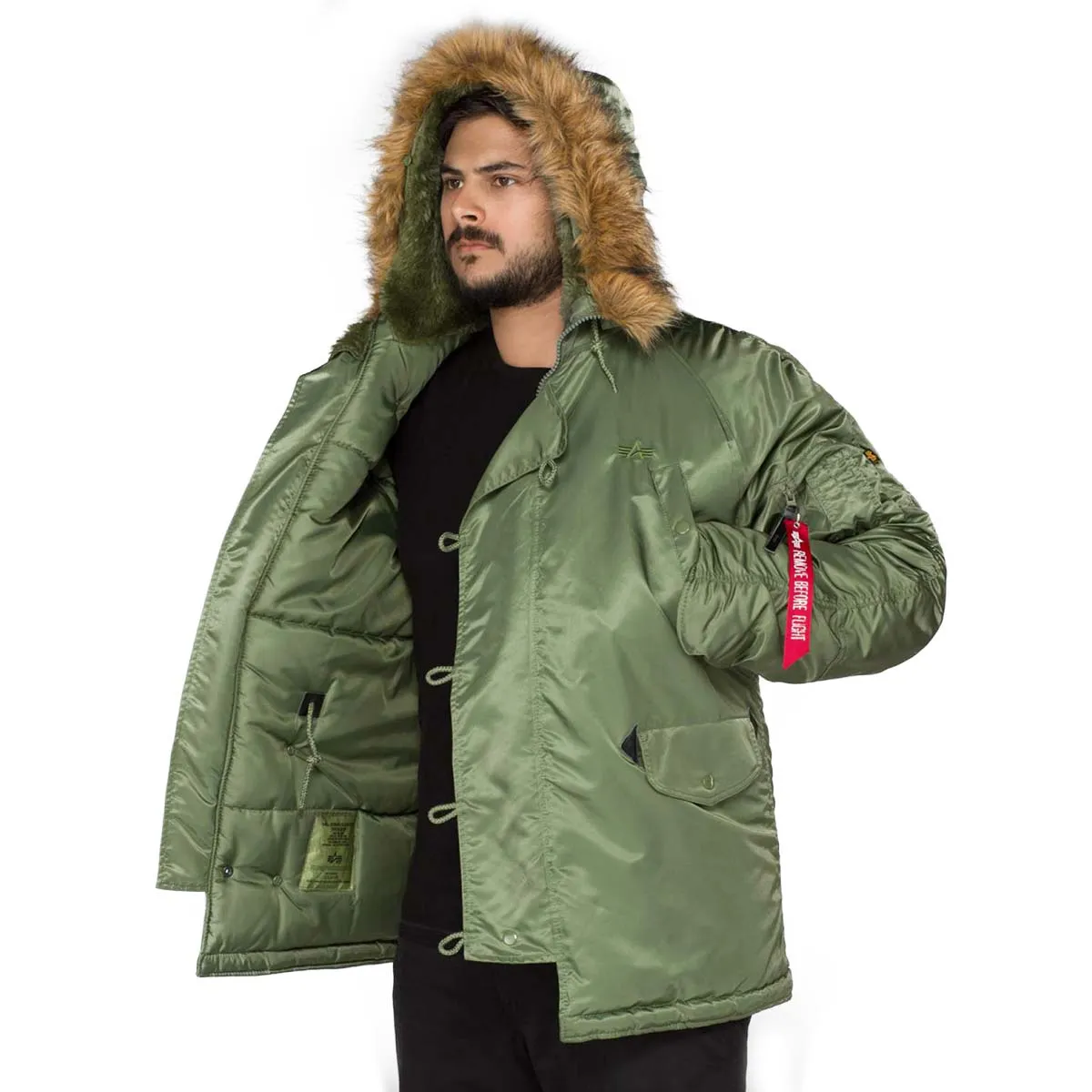 Alpha Industries N3B Hooded Parka Sage Green