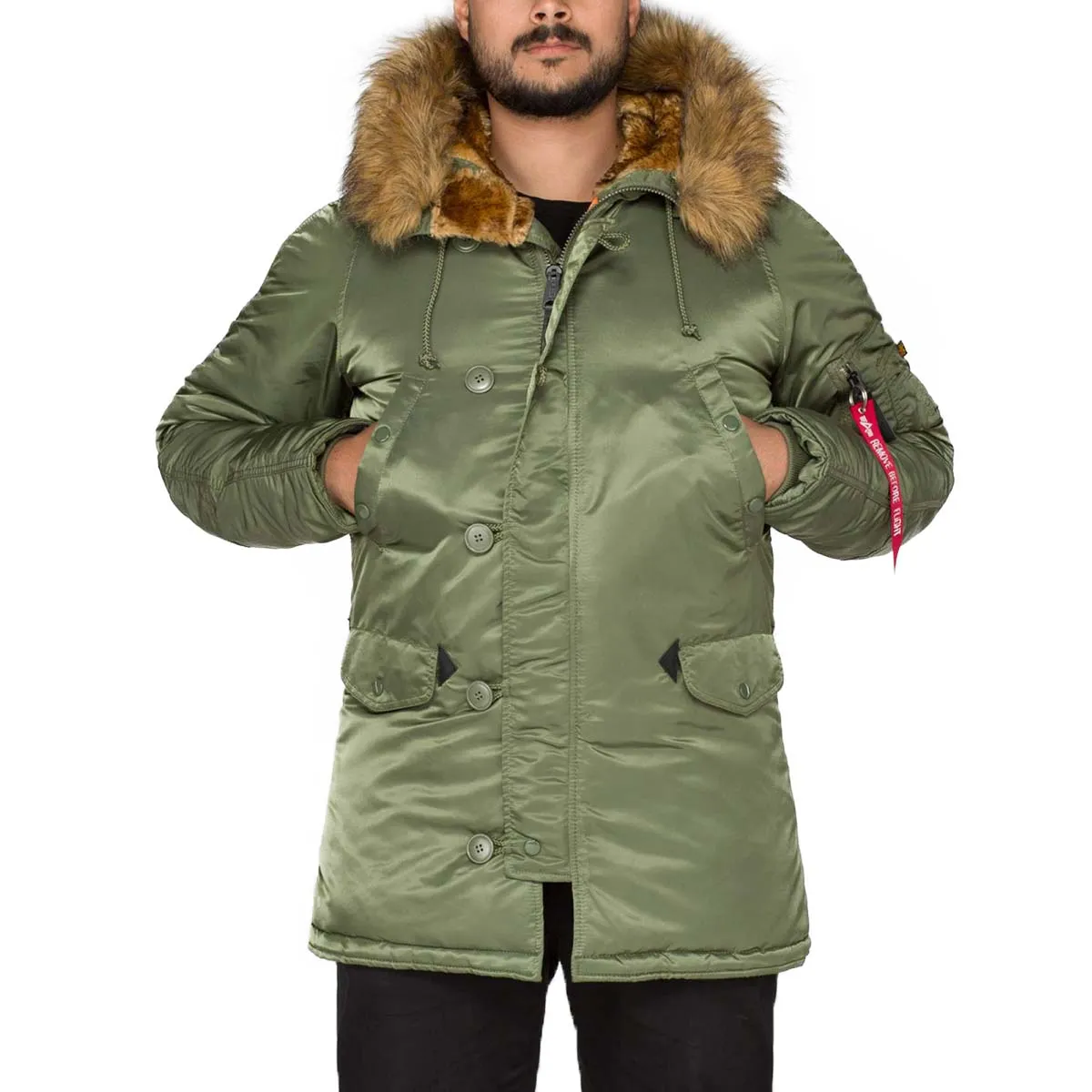 Alpha Industries N3B Slim Fit Parka VF 59 Sage Green