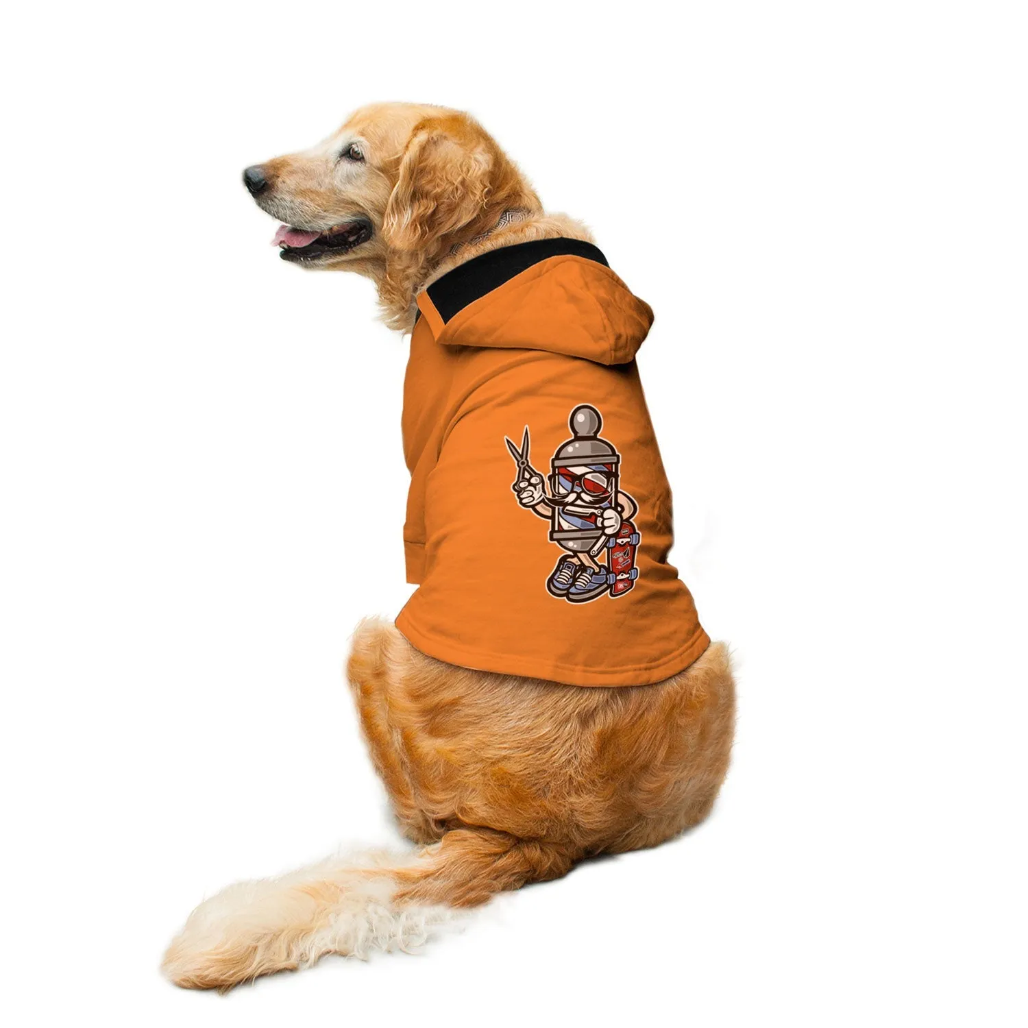 Barber Skater Dog Hoodie Jacket