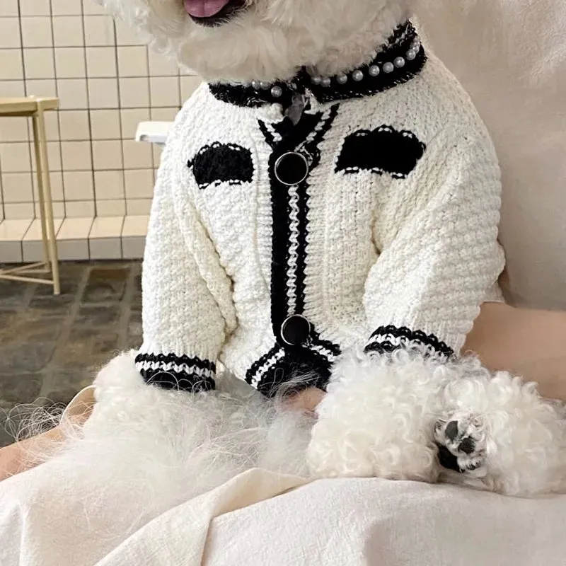 [Best for IG TT] Pet Sweater Luxury Design Cardigan for Dogs and Cats