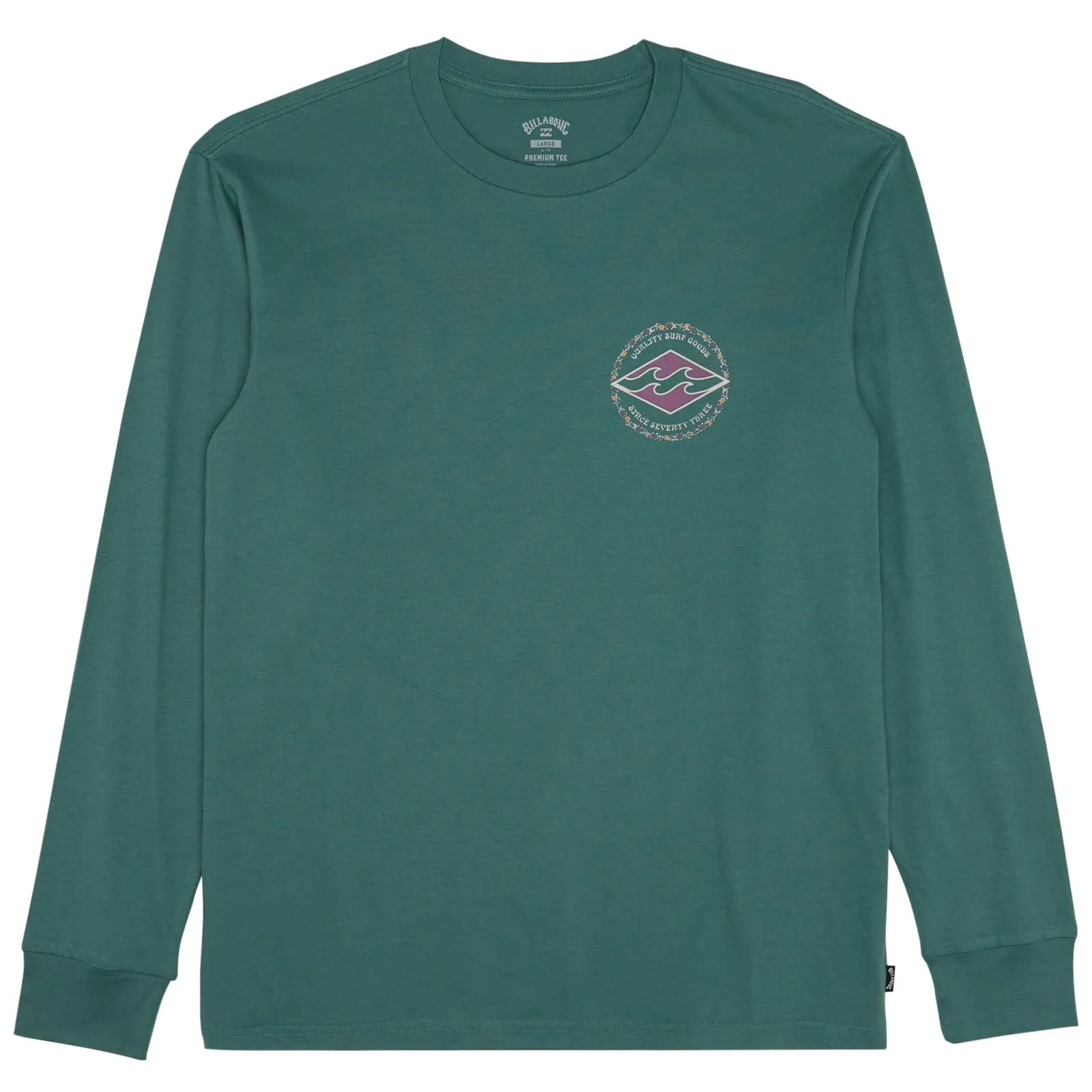 Billabong Mens Rotor Diamond Long Sleeve Cotton T-Shirt