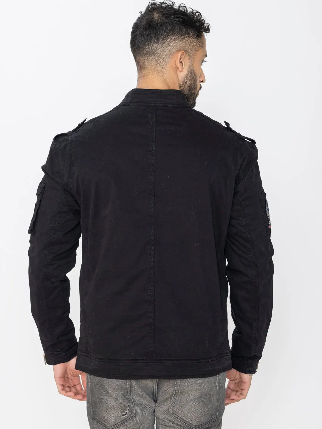 BLACK UTILITY JACKET