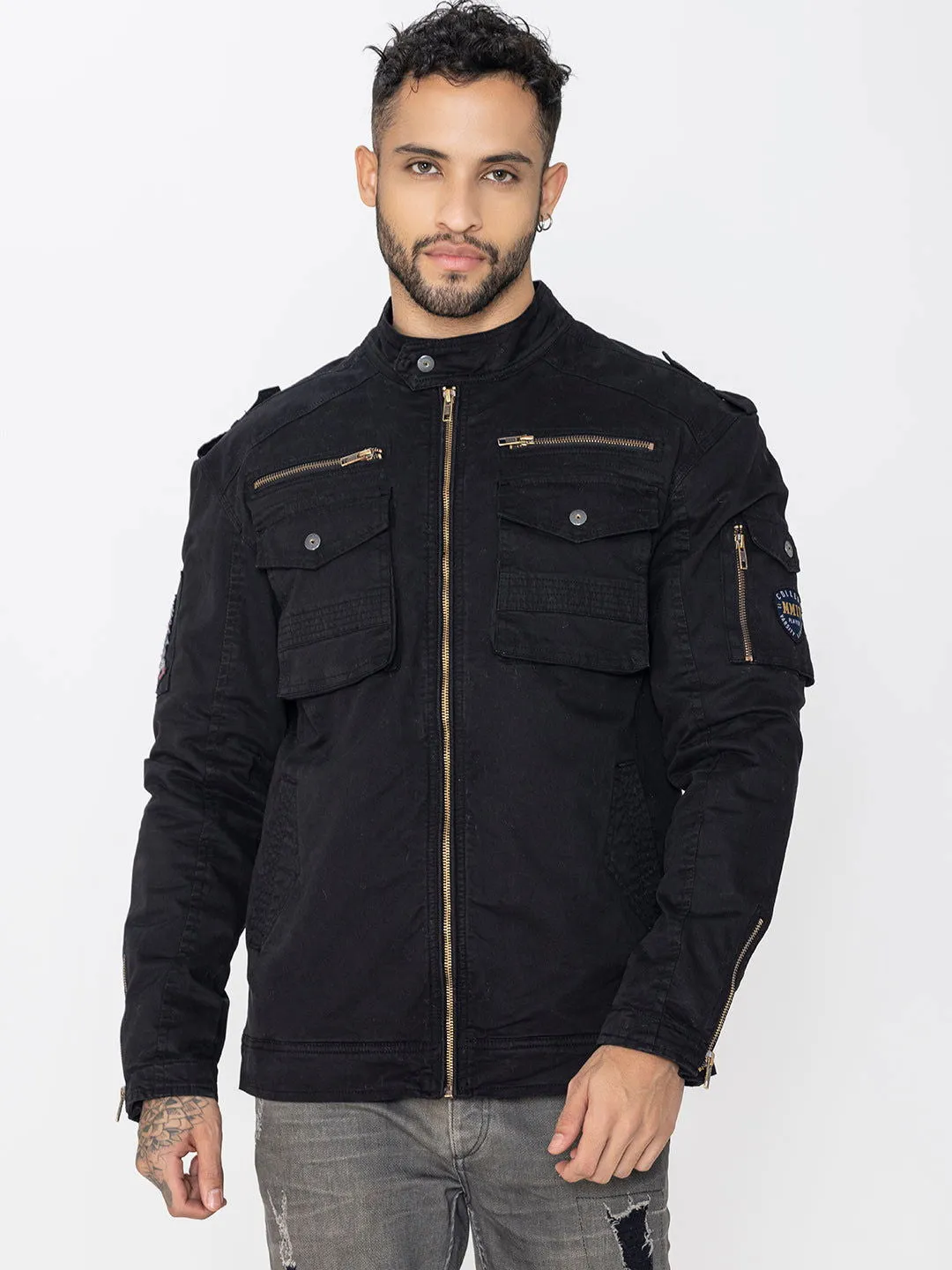 BLACK UTILITY JACKET