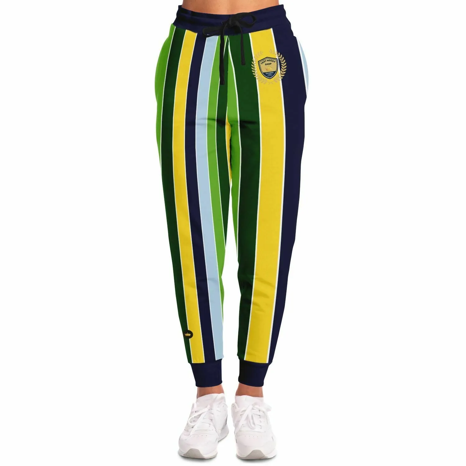 Blue Ivy Collegiate Rugby Stripe Eco-Poly Unisex Joggers