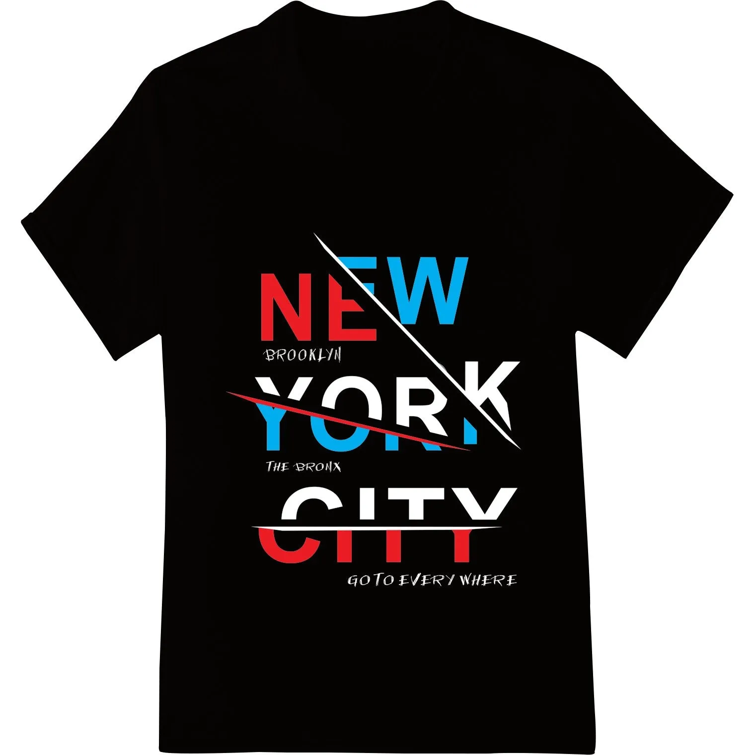 Bold NYC Typography Heat Transfer Print | Urban Style