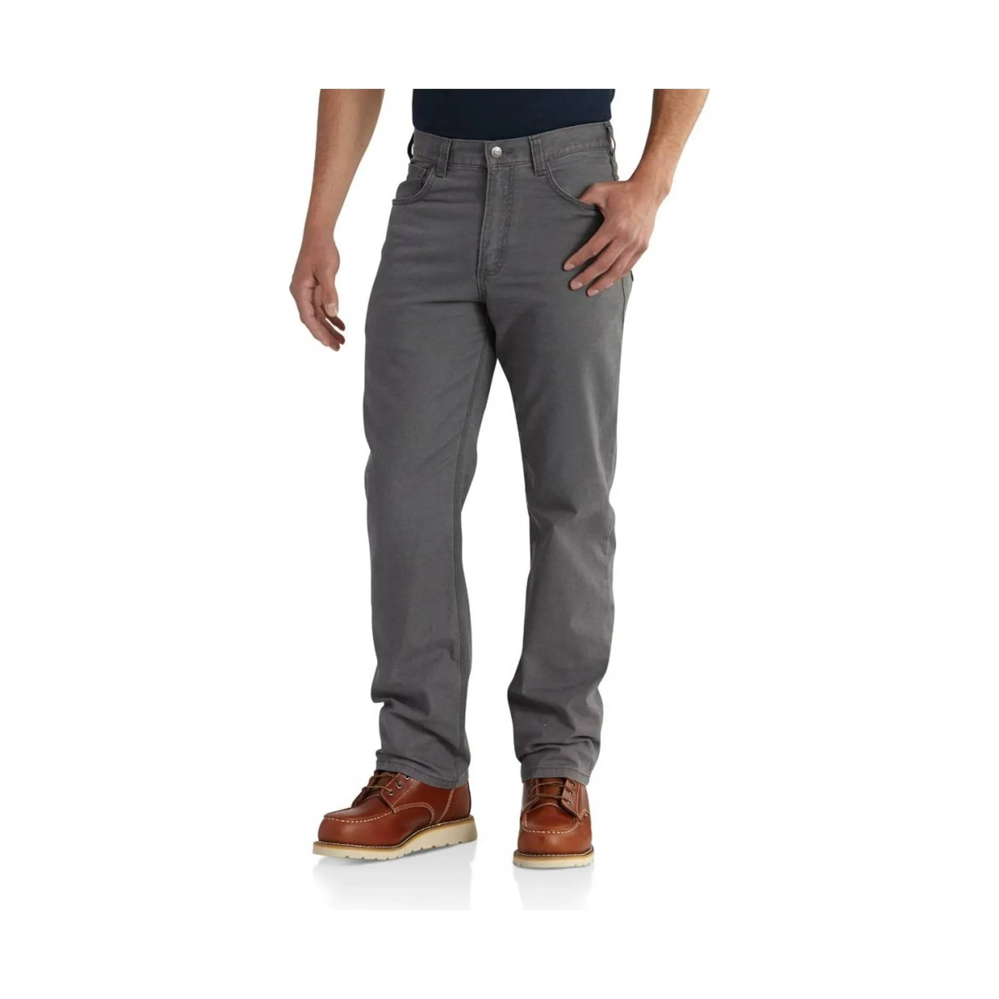 Carhartt Men's Rugged Flex Rigby Five Pocket Pant - Gravel