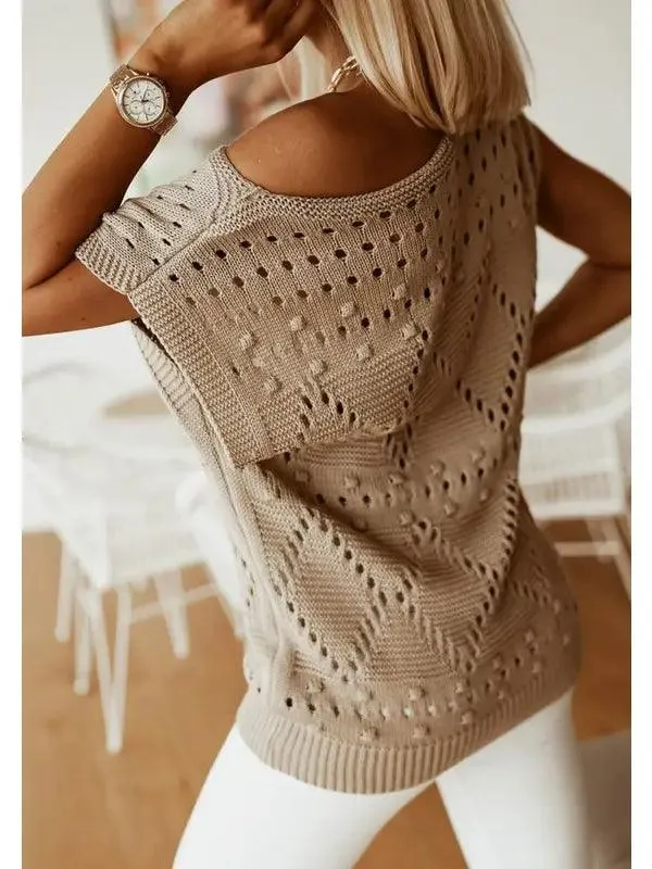 Chic Pointelle Knit Top