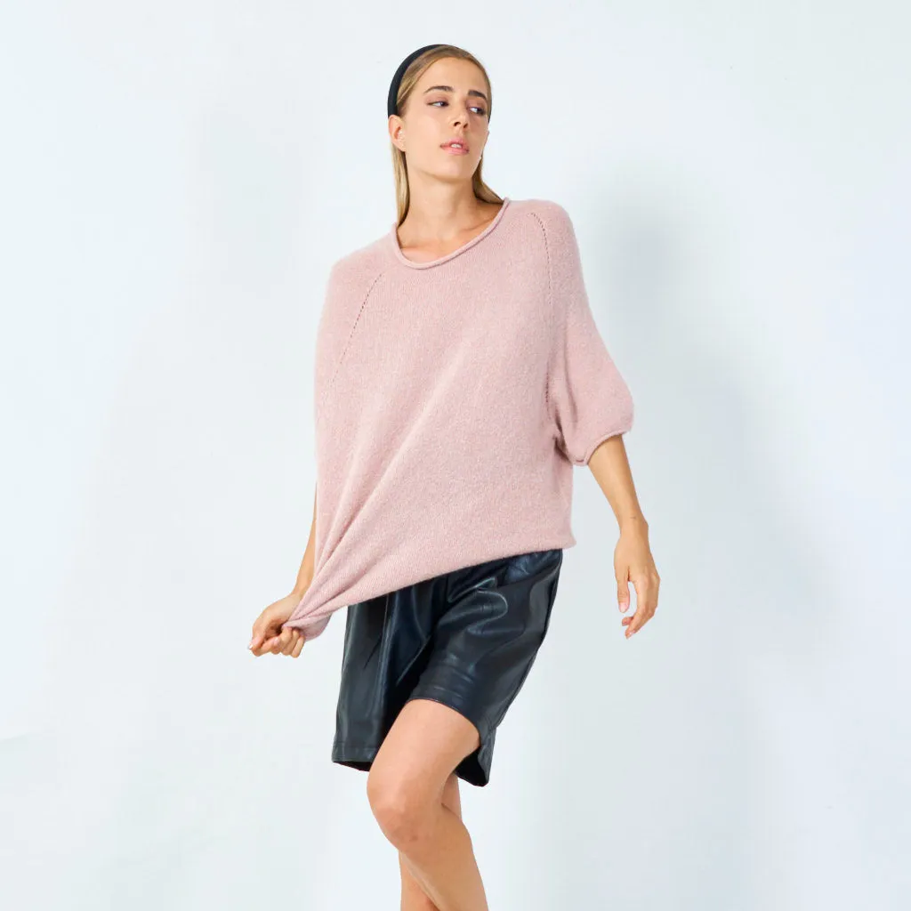 Cozy short-sleeve sweater wholesale