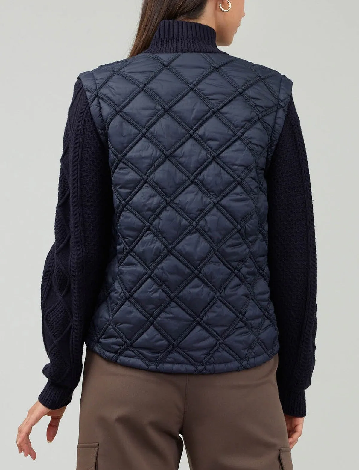 Current Air Sweater Combo Woven Jacket