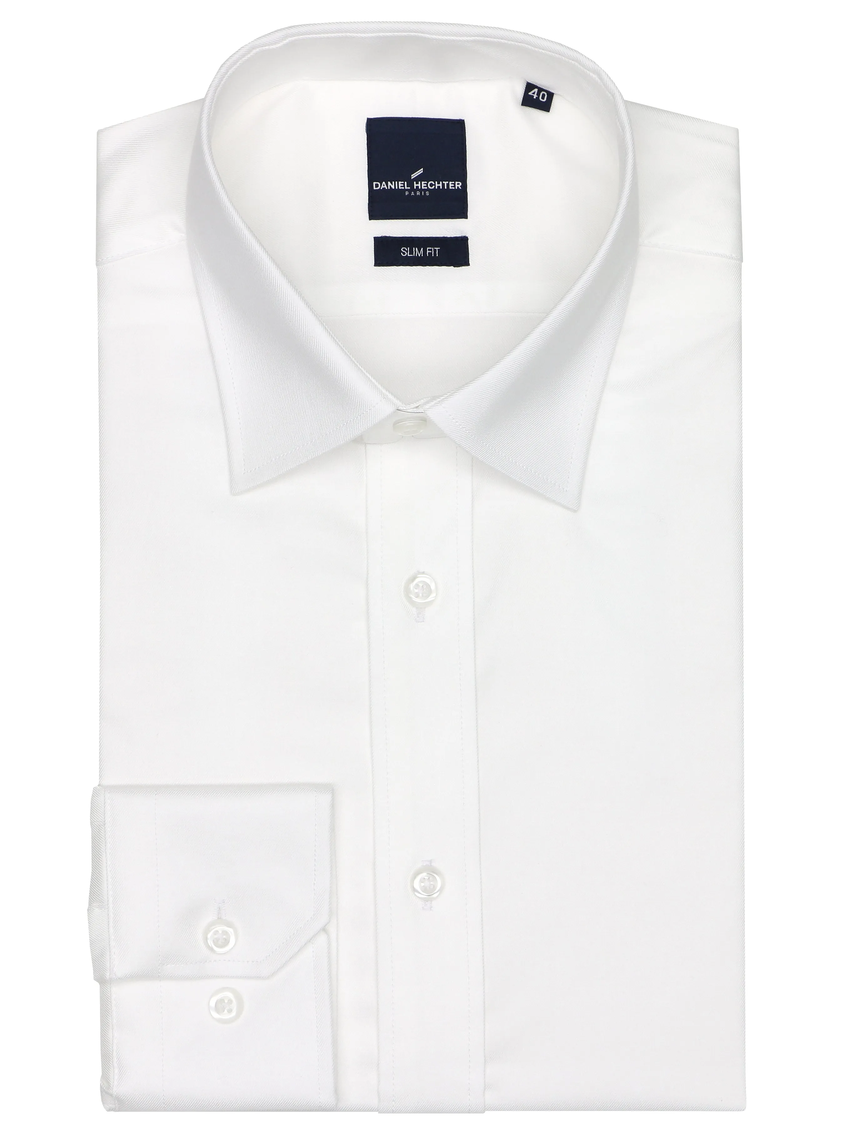 Daniel Hechter Pure Cotton White Slim Fit Shirt