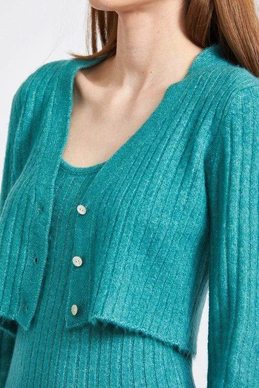 Emory Park | Cropped Rib Cardigan