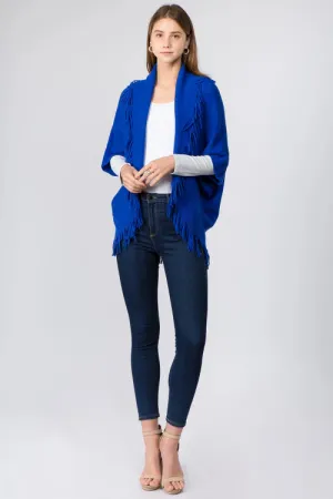 Fringed Knit Bolero Jacket