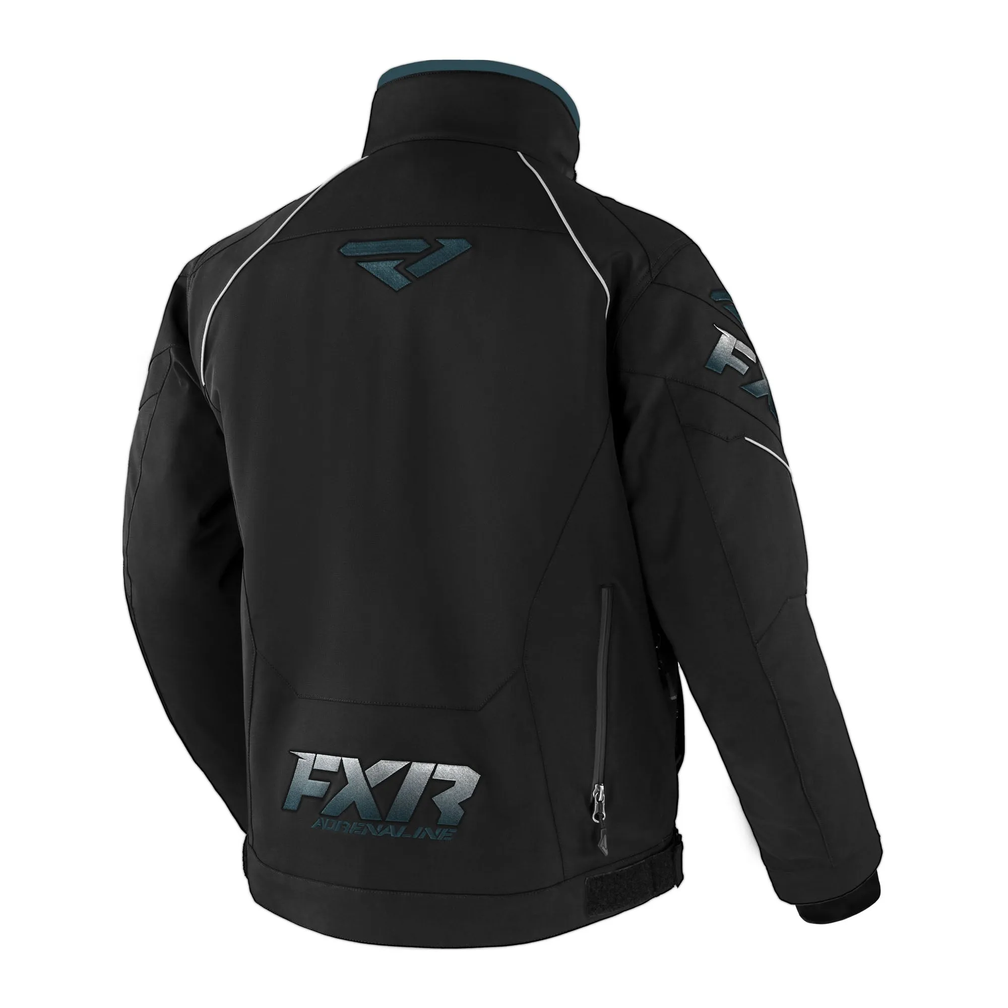 FXR Adrenaline Snowmobile Jacket Black/Steel Fade