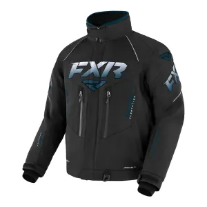 FXR Adrenaline Snowmobile Jacket Black/Steel Fade