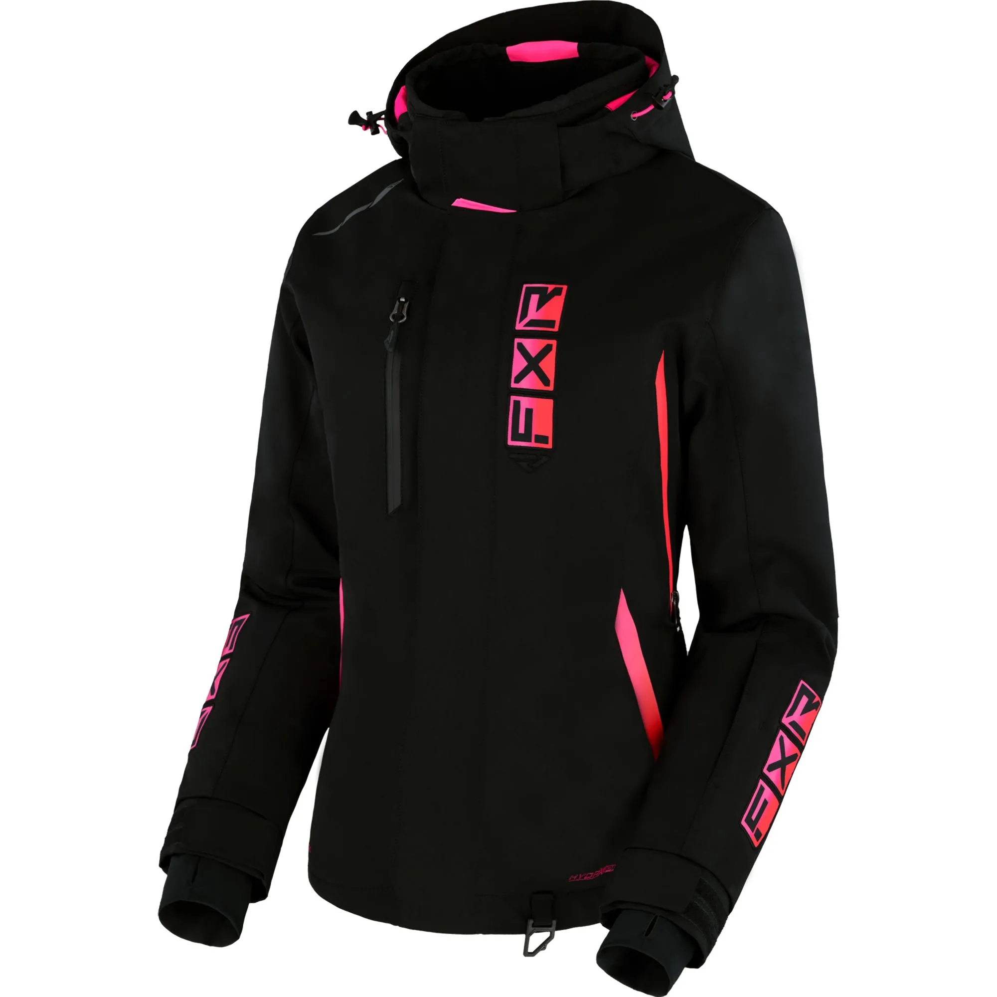 FXR Evo FX Snowmobile Jacket Black/Raspberry Fade