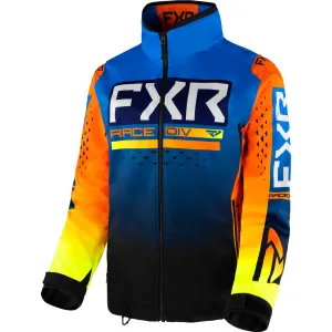 FXR  Mens Cold Cross RR Snowmobile Jacket Wind Water Resistant Blue Fade Inferno