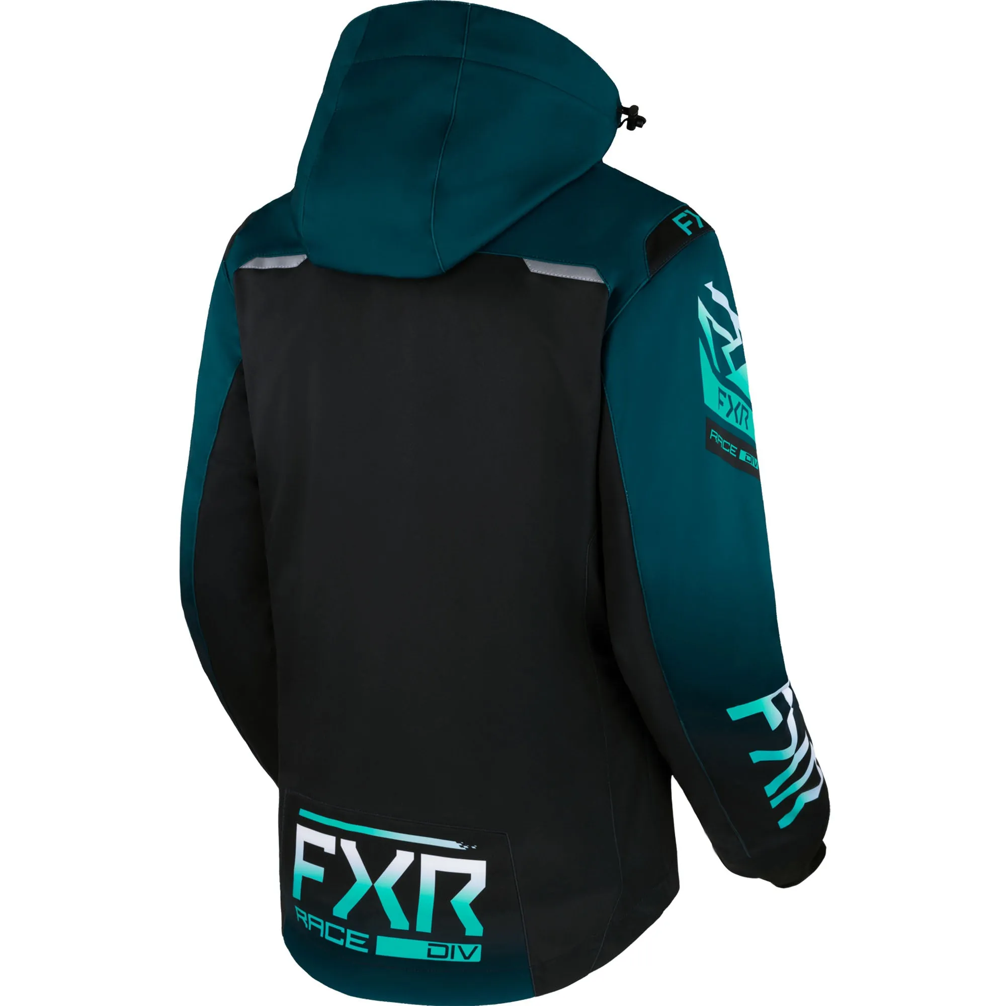 FXR RRX Snowmobile Jacket Black/Ocean/Mint Fade