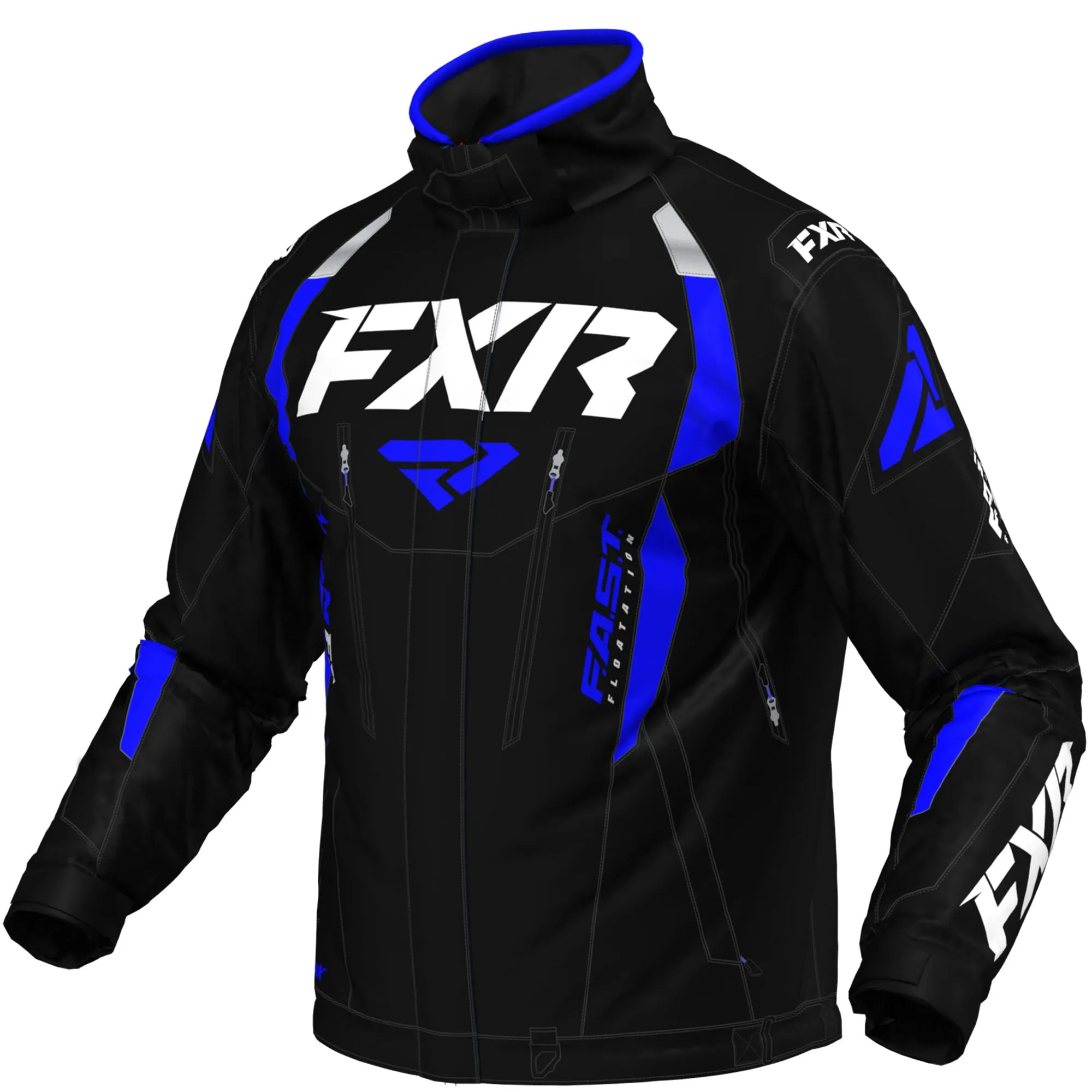 FXR Team FX Snowmobile Jacket Black/Royal Blue