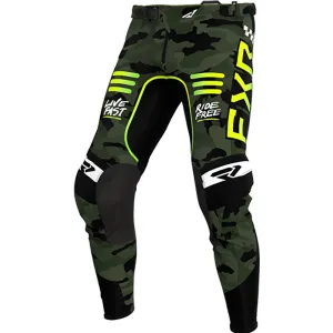 FXR  Youth Podium MX Pant Durable Lightweight Breathable Stretch Mesh Camo