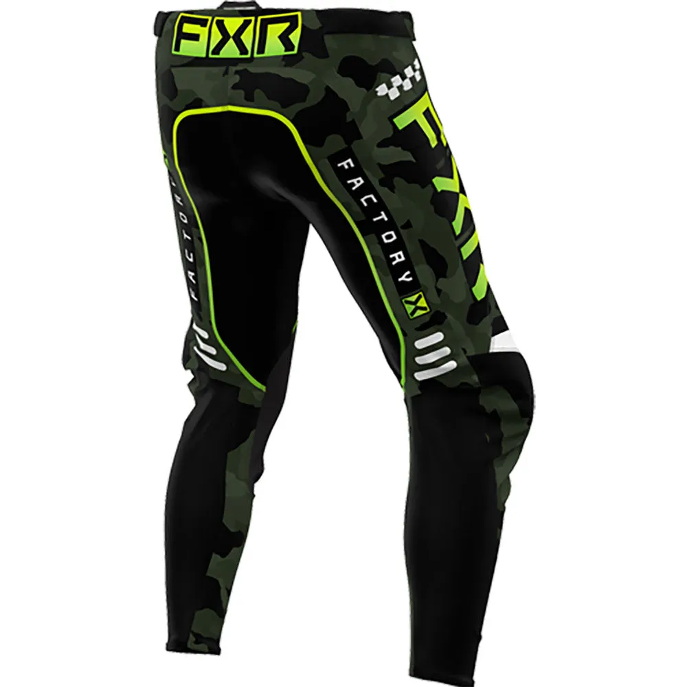 FXR  Youth Podium MX Pant Durable Lightweight Breathable Stretch Mesh Camo