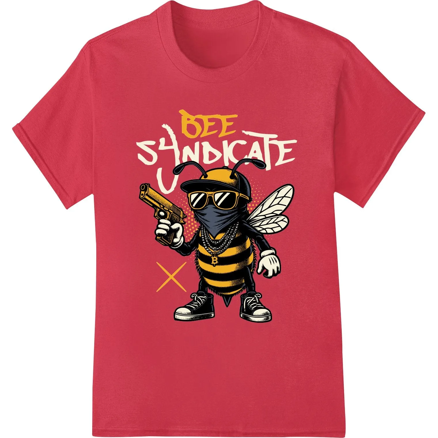 Gangster Bee - Edgy DTF Print Heat Transfer Design