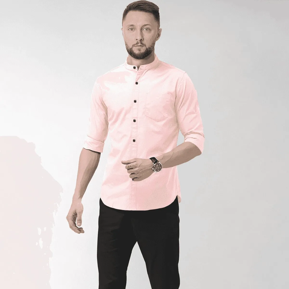 Hemploom - Elegant Hemp Shirt in Light Pink