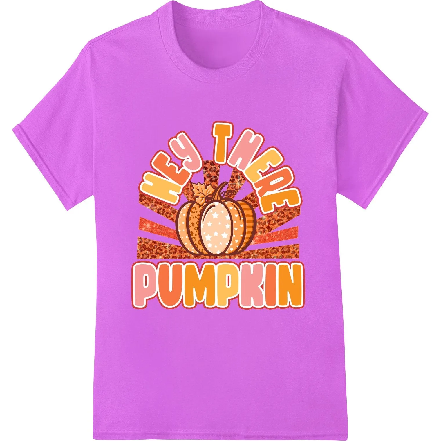 Hey There Pumpkin - Festive Fall DTF Print Heat Transfer