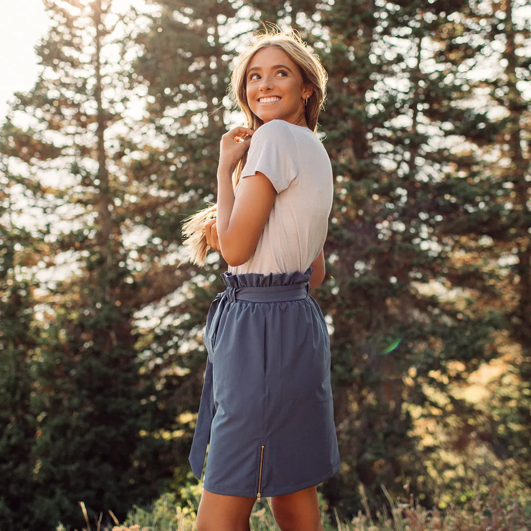 Indigo Bow Skirt