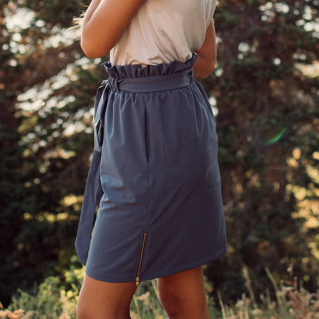 Indigo Bow Skirt