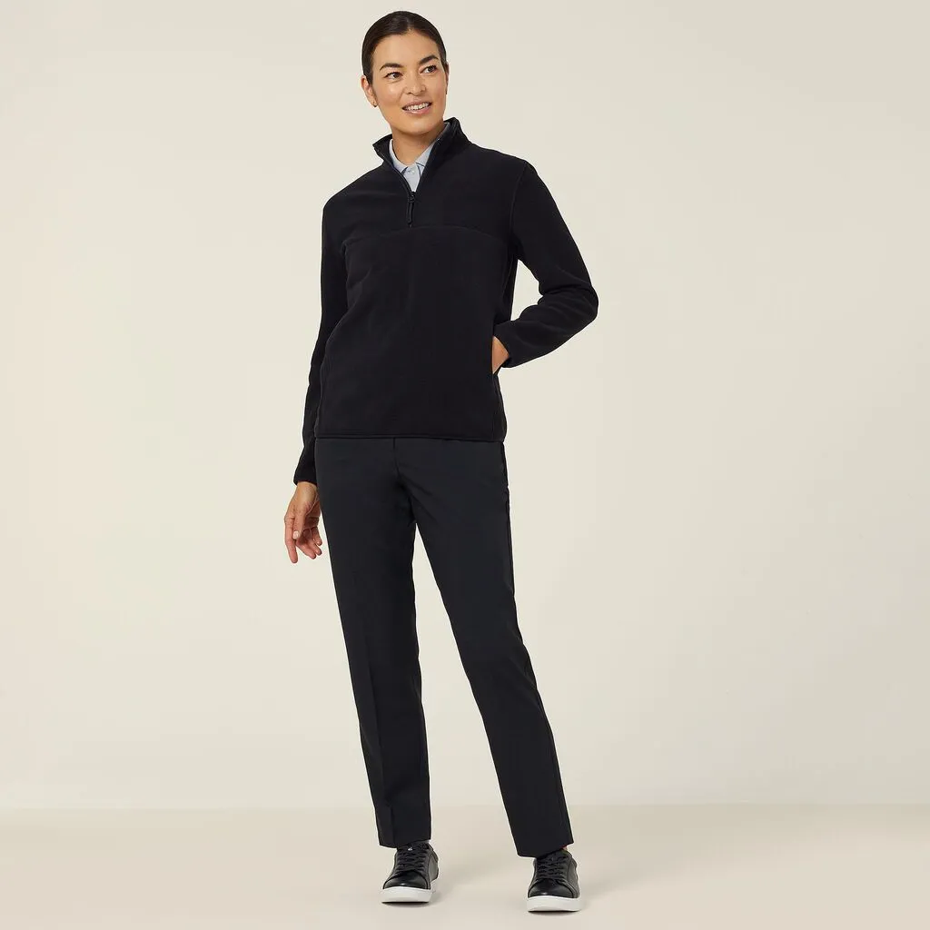 Ladies Polar Fleece Zip Neck Pullover - CAT1GT