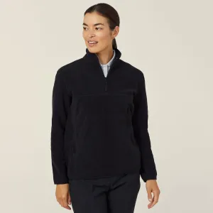 Ladies Polar Fleece Zip Neck Pullover - CAT1GT