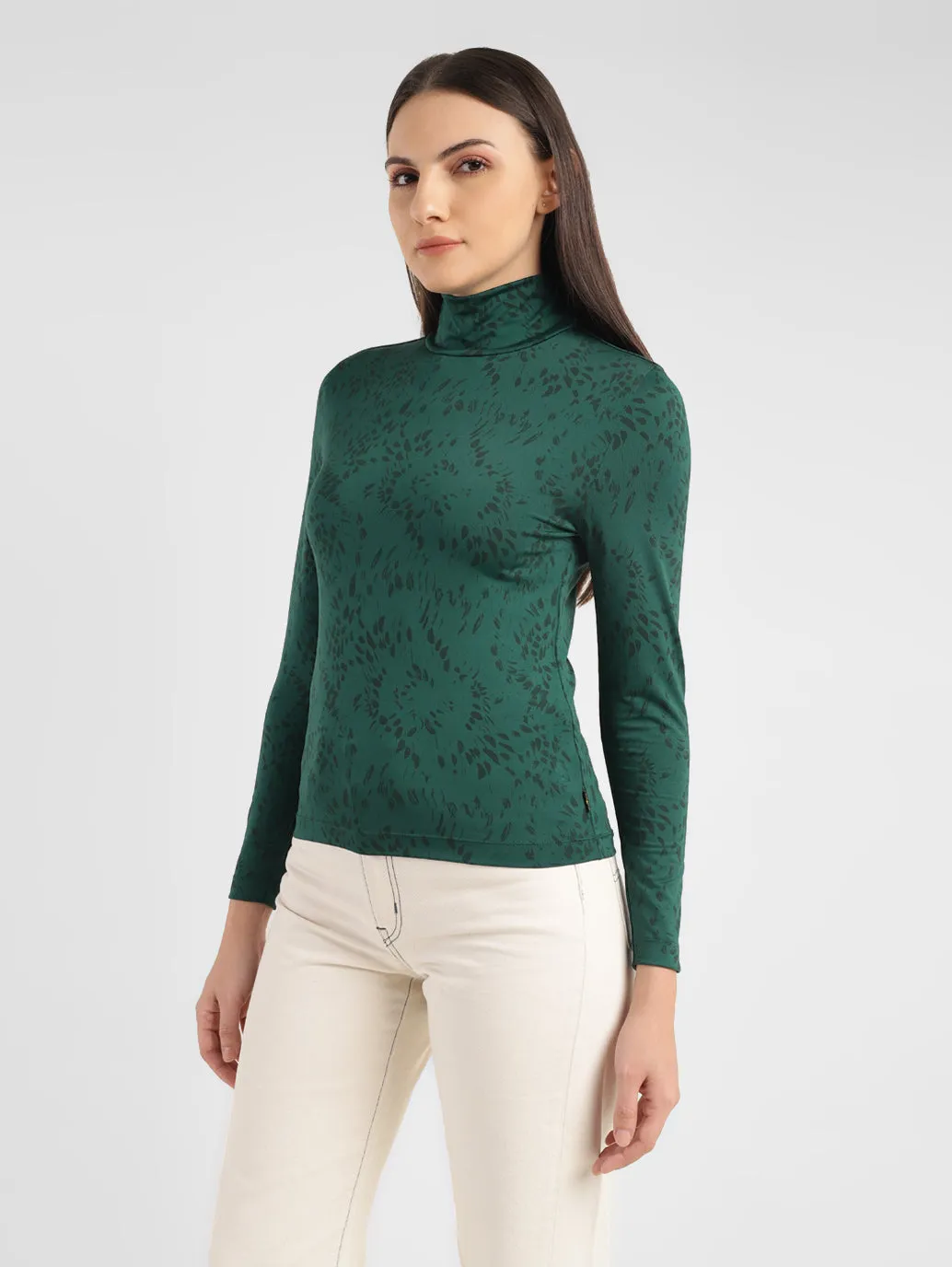 Levi's x Deepika Padukone Moon Rib Turtleneck Top