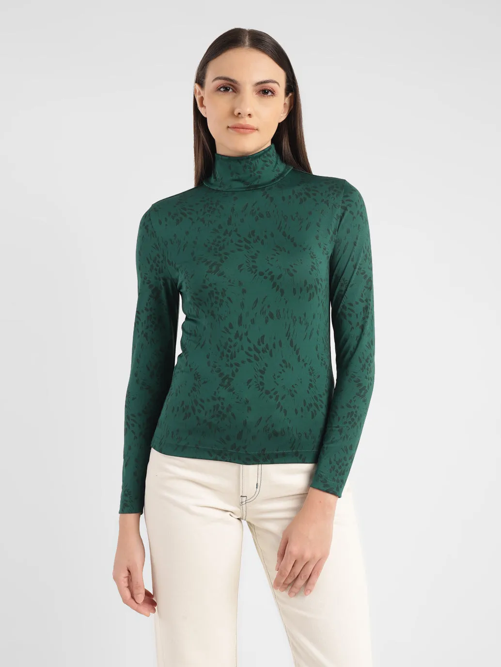 Levi's x Deepika Padukone Moon Rib Turtleneck Top