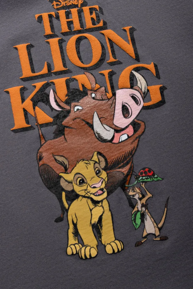 Lion King 2 Pack Sleeveless T-Shirts White And Dark Grey