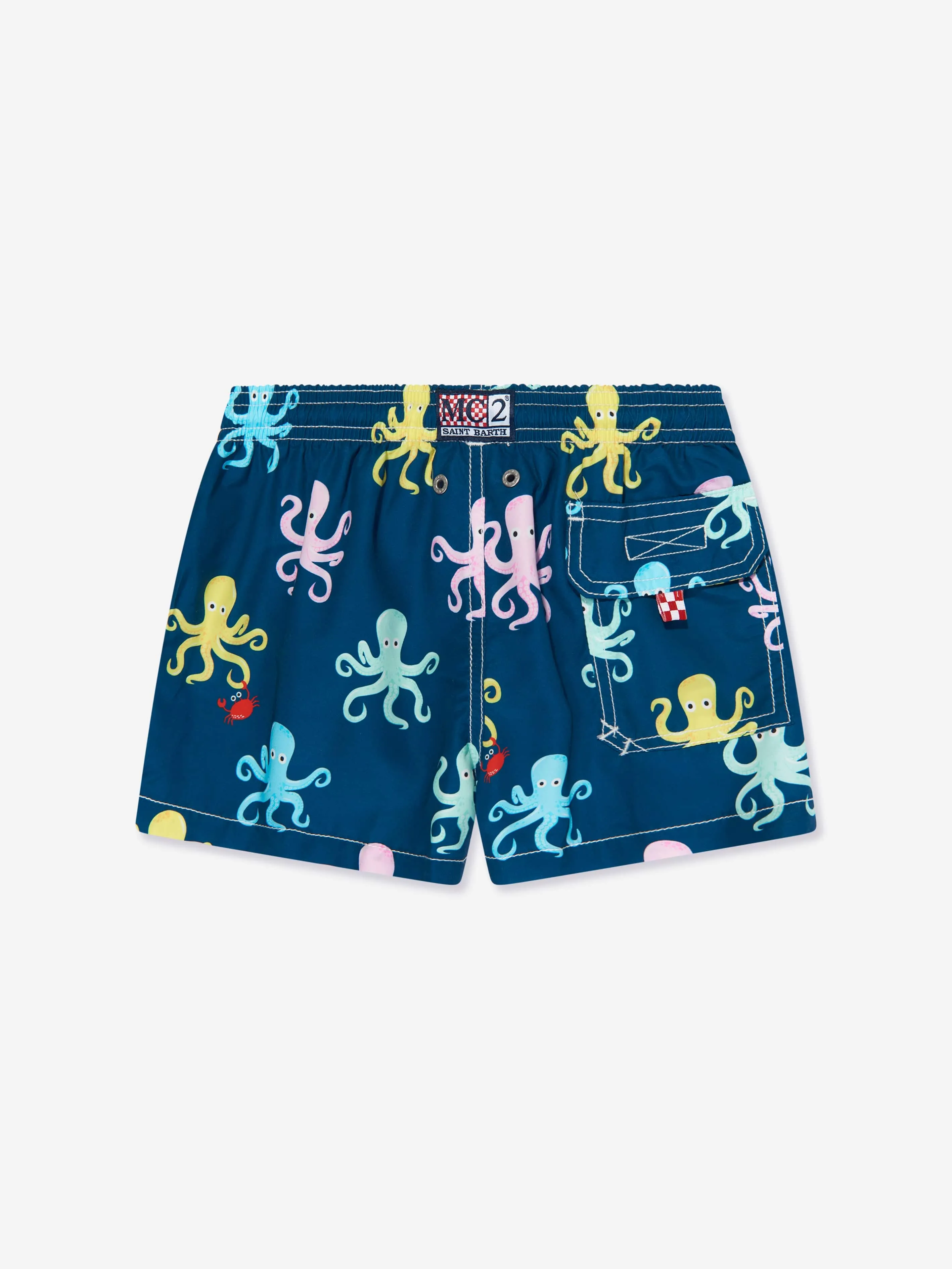 MC2 Saint Barth Boys Octopus Swim Shorts in Navy