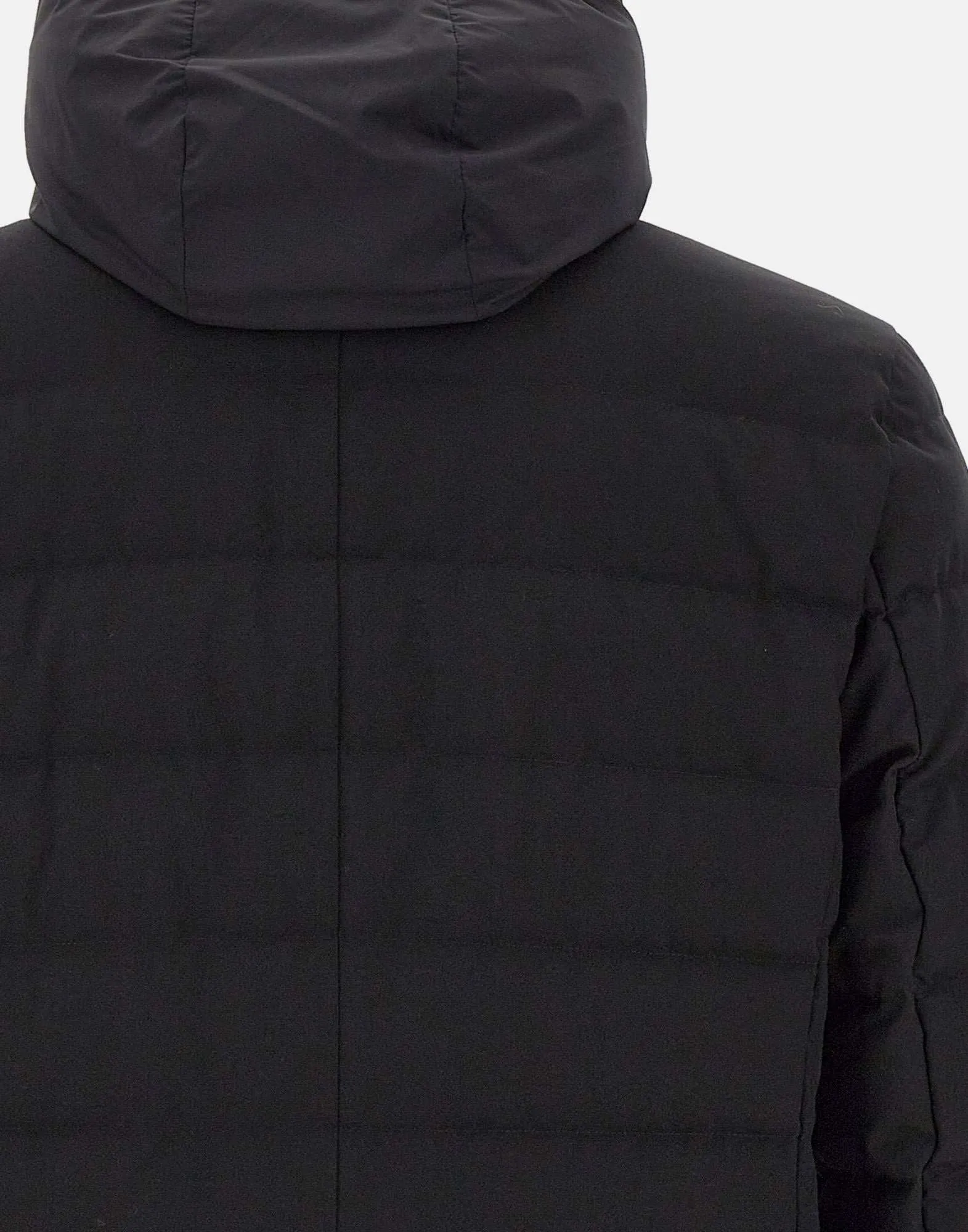 Men's Black Down Jacket with Bib