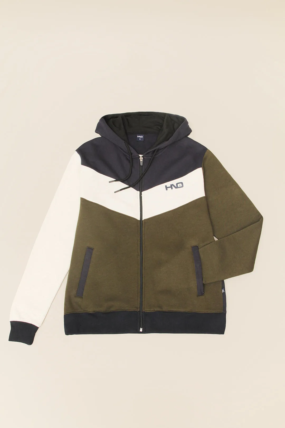 Men'S Paneled Zipper Hood