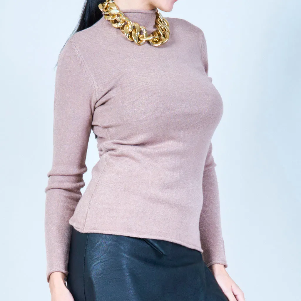 Minimalist crew-neck sweater wholesale