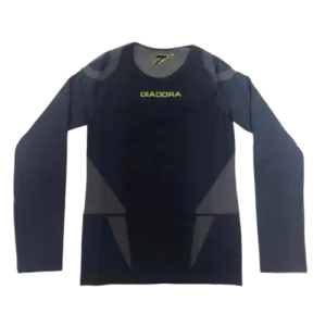 NAVY DIADORA SEAMLESS LONG SLEEVE JUNIOR TOP