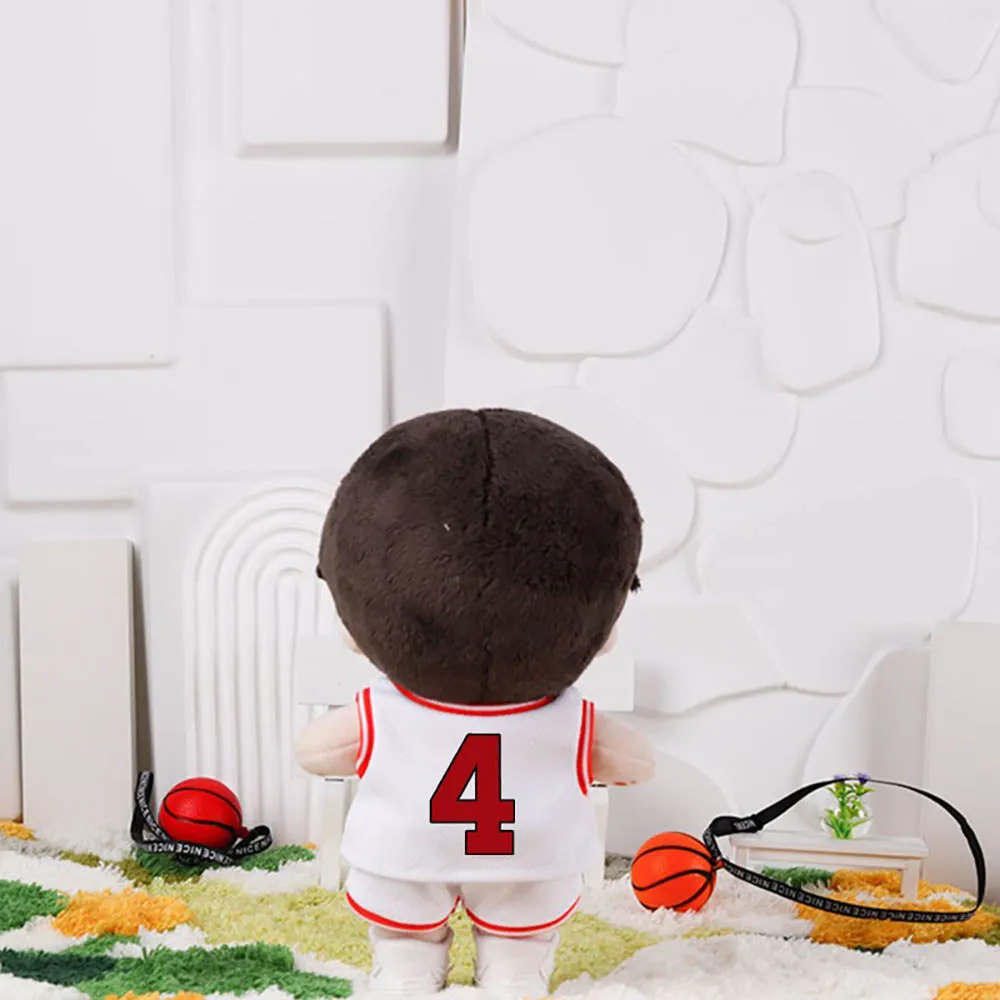 niannyyhouse 10cm 20cm Plush Doll Clothes Vests Pants Basketball Jerseys Outfit Soft Stuffed Plush Toy Dress Up Sportswear