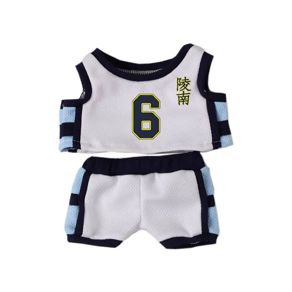 niannyyhouse 10cm 20cm Plush Doll Clothes Vests Pants Basketball Jerseys Outfit Soft Stuffed Plush Toy Dress Up Sportswear