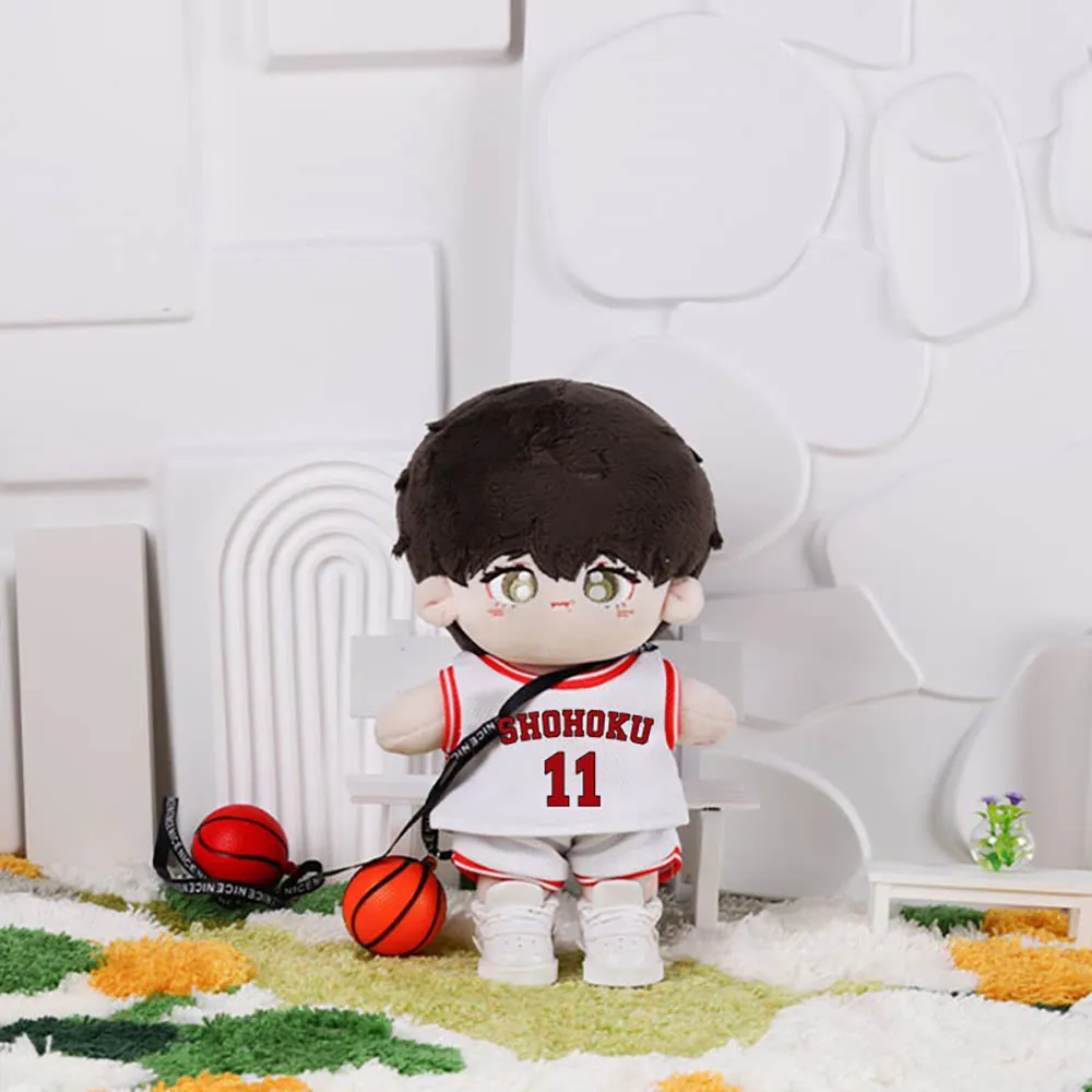 niannyyhouse 10cm 20cm Plush Doll Clothes Vests Pants Basketball Jerseys Outfit Soft Stuffed Plush Toy Dress Up Sportswear