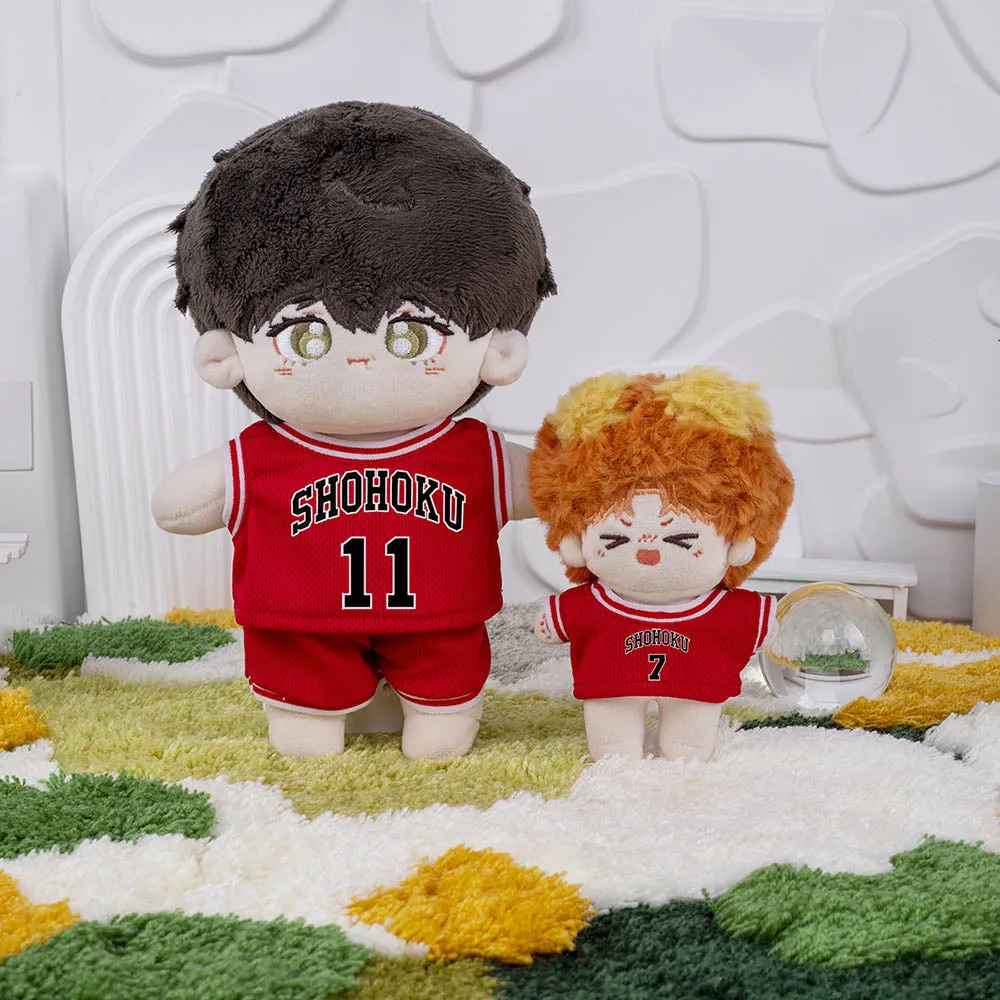 niannyyhouse 10cm 20cm Plush Doll Clothes Vests Pants Basketball Jerseys Outfit Soft Stuffed Plush Toy Dress Up Sportswear