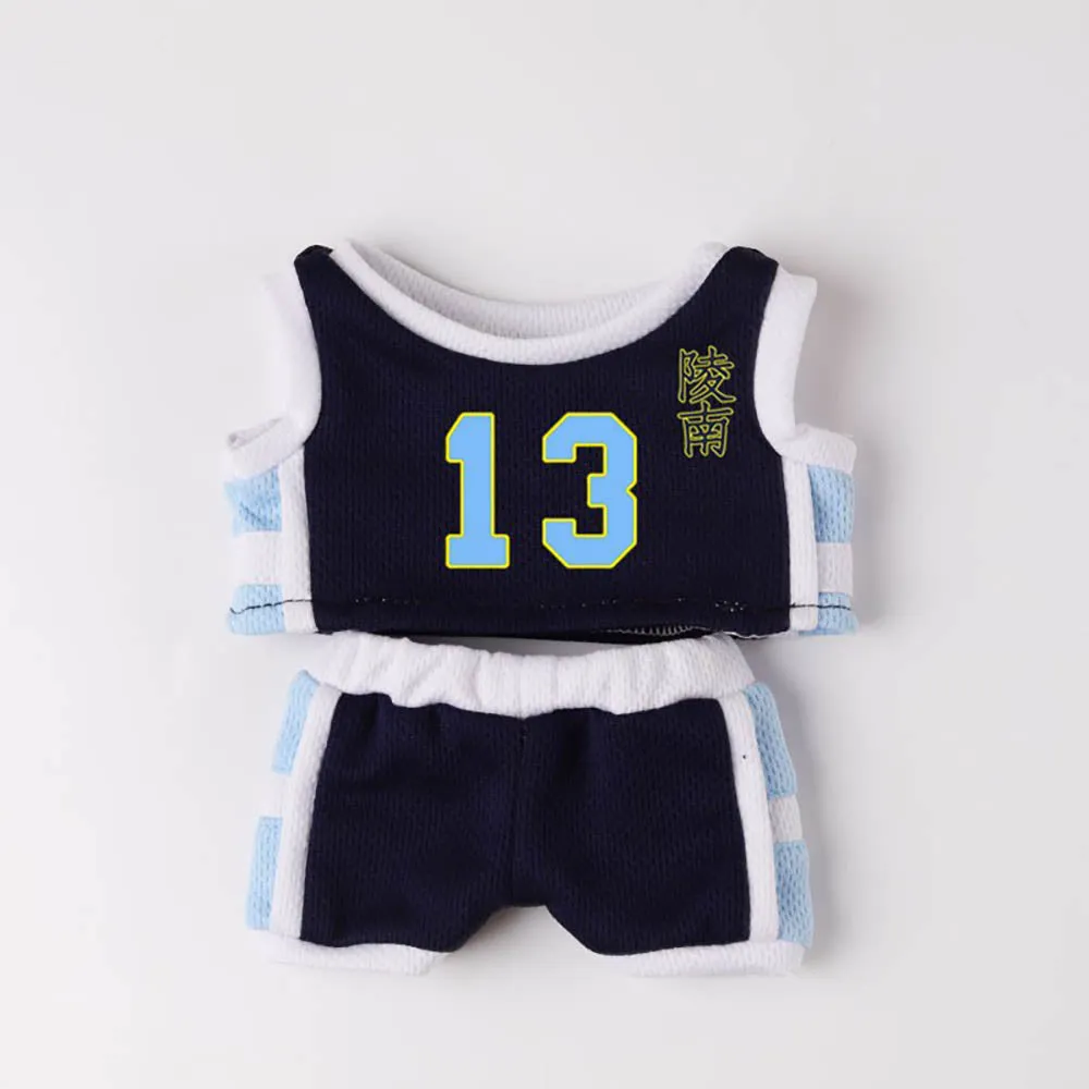 niannyyhouse 10cm 20cm Plush Doll Clothes Vests Pants Basketball Jerseys Outfit Soft Stuffed Plush Toy Dress Up Sportswear