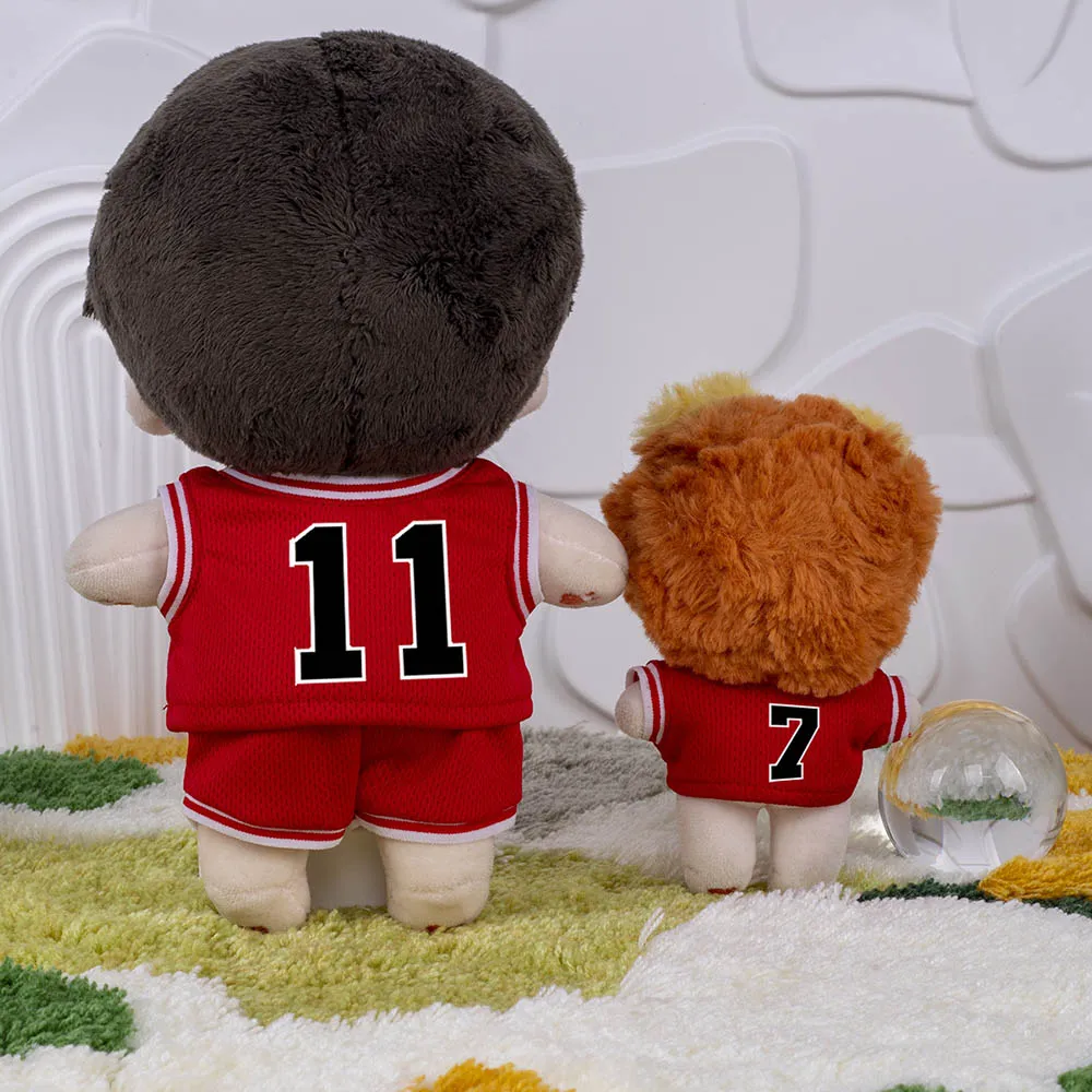 niannyyhouse 10cm 20cm Plush Doll Clothes Vests Pants Basketball Jerseys Outfit Soft Stuffed Plush Toy Dress Up Sportswear