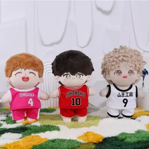 niannyyhouse 10cm 20cm Plush Doll Clothes Vests Pants Basketball Jerseys Outfit Soft Stuffed Plush Toy Dress Up Sportswear