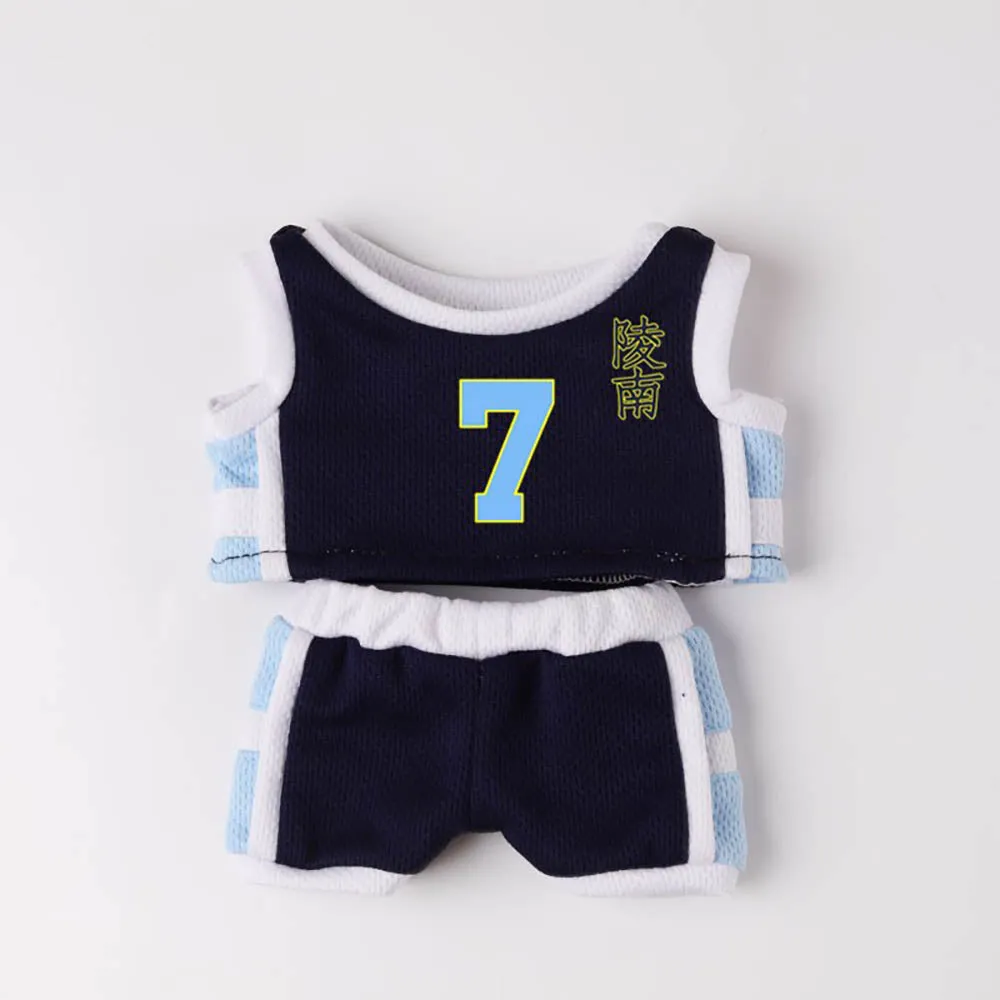 niannyyhouse 10cm 20cm Plush Doll Clothes Vests Pants Basketball Jerseys Outfit Soft Stuffed Plush Toy Dress Up Sportswear